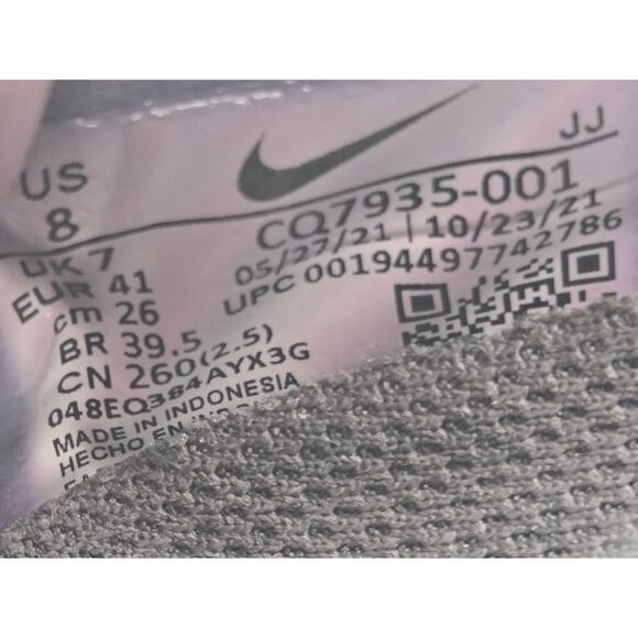 Nike Air Zoom Pegasus 37 Shield Black Anthracite Grey CQ7935-001 Men's sz 8 - Picture 8 of 8